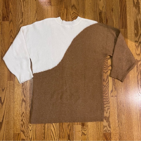 Anthro Blu Pepper Colorblock Sweater Dress - Picture 4 of 11